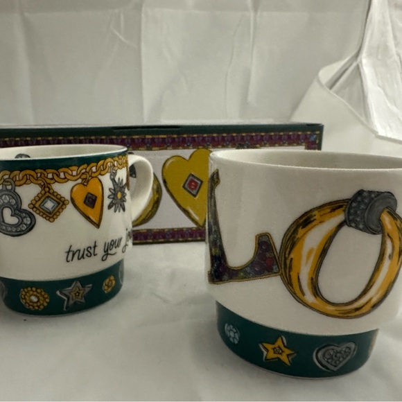 Brighton Colorful Love-Themed Mug Set of 3 - Picture 2 of 5